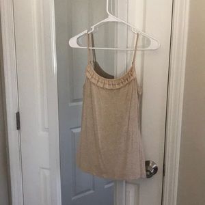 Ann Taylor LOFT ruffle cami size S